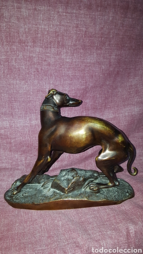 Arte: GALGO CON LIEBRE, DE BRONCE - Foto 5