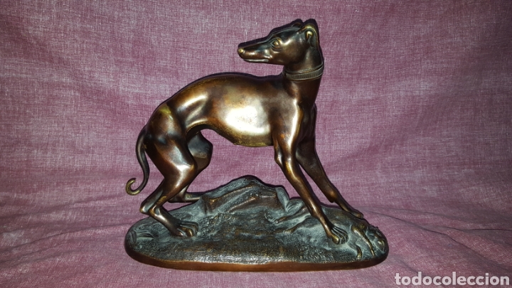 Arte: GALGO CON LIEBRE, DE BRONCE - Foto 6
