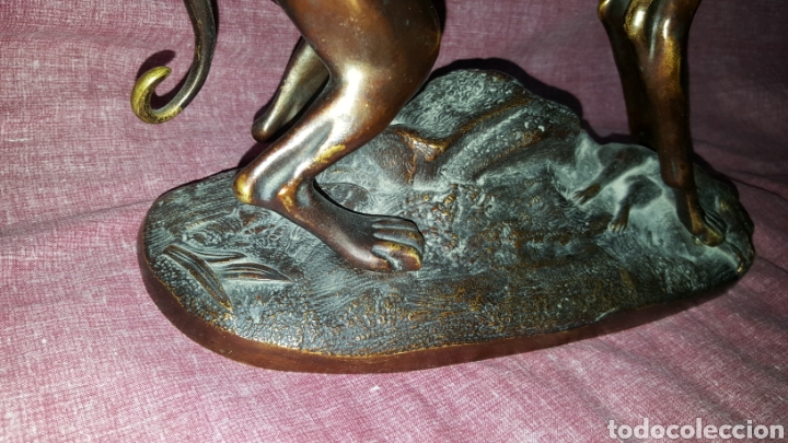 Arte: GALGO CON LIEBRE, DE BRONCE - Foto 7