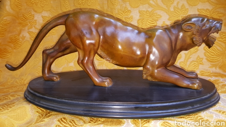 Arte: PANTERA AL ACECHO, DE BRONCE - Foto 1