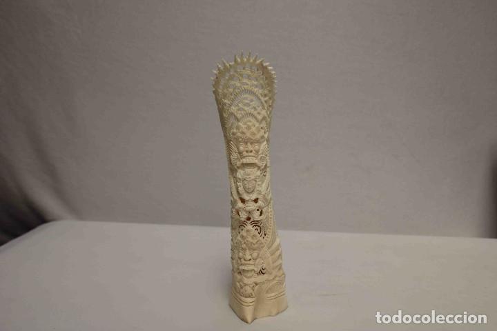 Arte: FIGURA TALLADA HUESO TIBIA - Foto 8