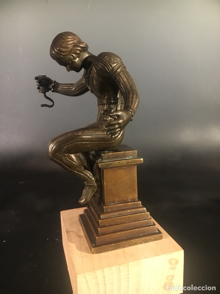Arte: Buf&oacute;n de la corte bronce siglo XIX - Foto 2
