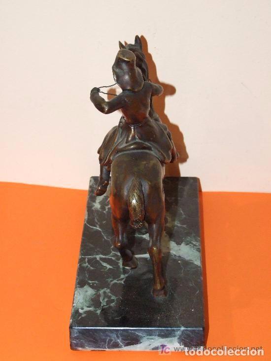 Arte: JINETE CON CABALLO EN BRONCE - Foto 4