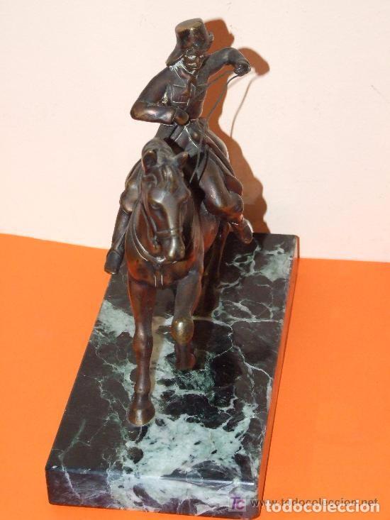 Arte: JINETE CON CABALLO EN BRONCE - Foto 5
