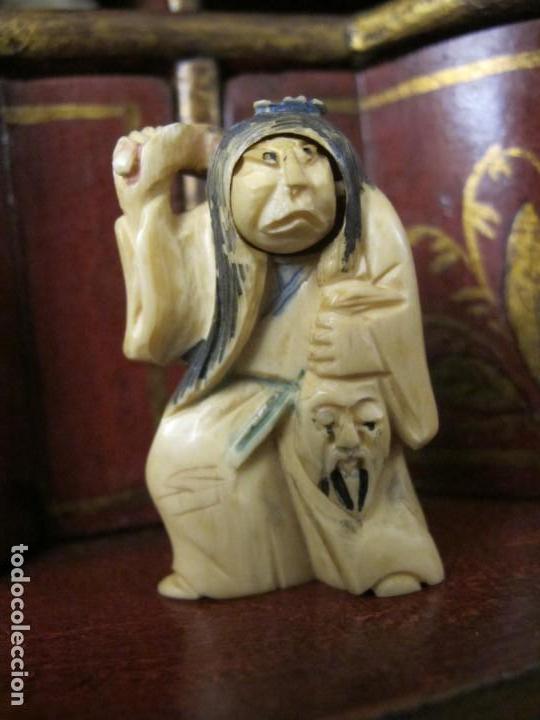 Arte: NESUKI, ANCIANO DOBLE CARA - Foto 1
