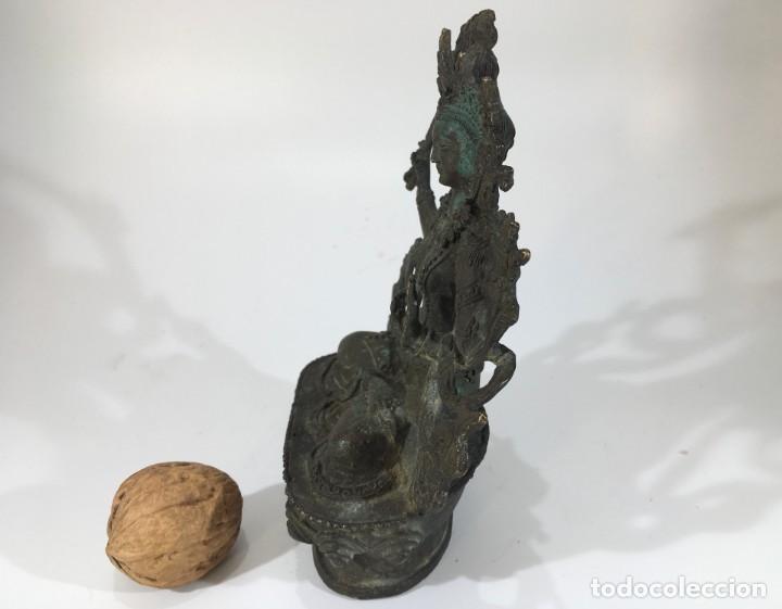 Arte: Manjushri de bronce nepal&iacute; - Foto 2