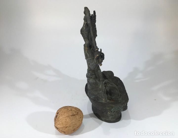 Arte: Manjushri de bronce nepal&iacute; - Foto 4