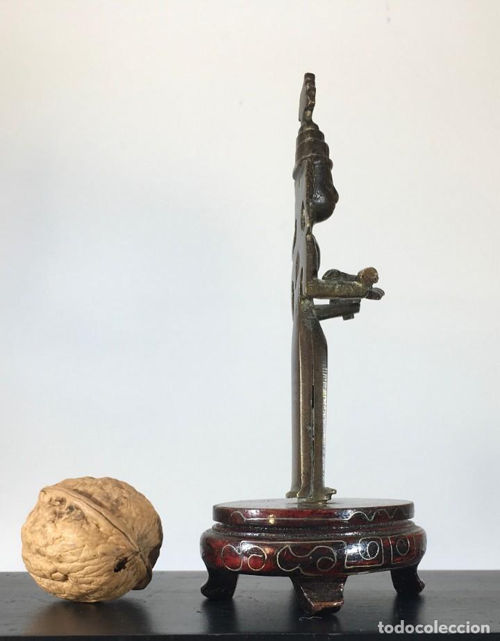 Arte: Estatuilla de Parvati en bronce - Foto 3
