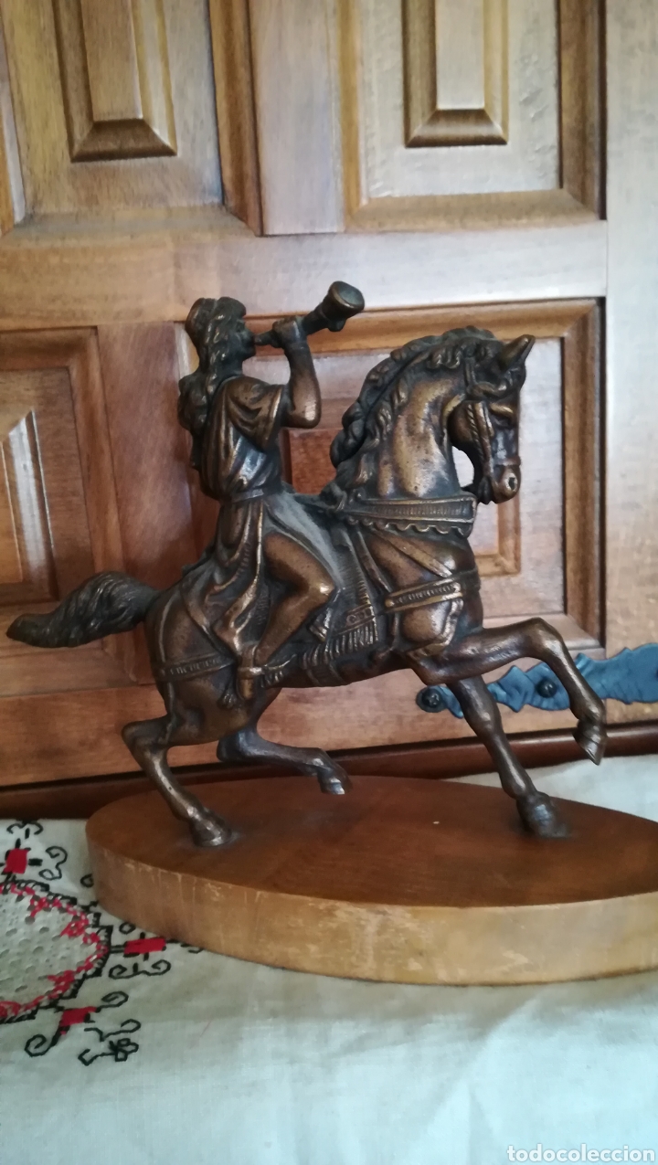Arte: Antigua figura de bronce - Foto 3