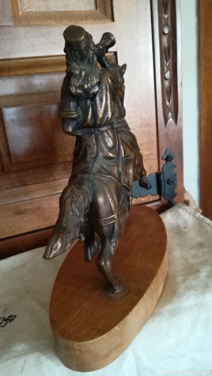 Arte: Antigua figura de bronce - Foto 4