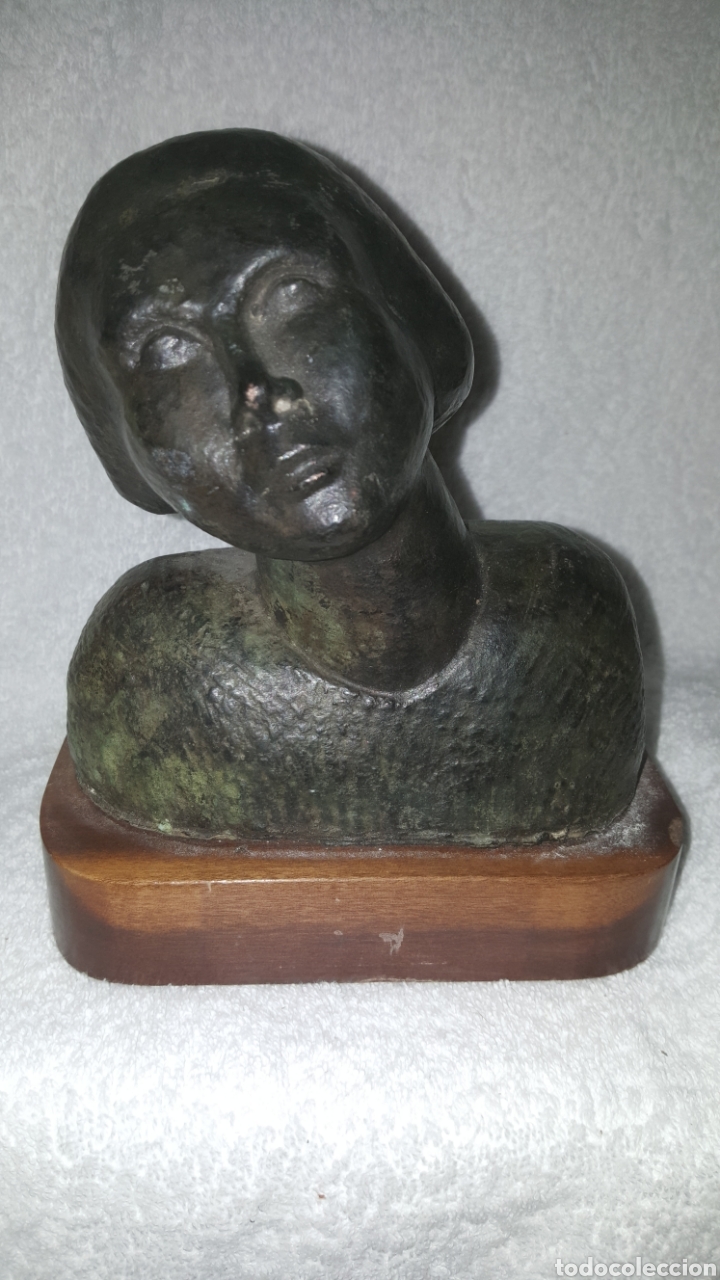 Arte: Bronce cabeza de se&ntilde;ora - Foto 1