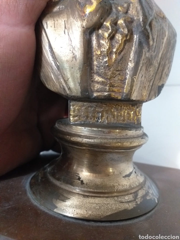 Arte: Antiguo busto en bronce, escultura de Beethoven, posiblemente hecha a mano por como se ve hecha. - Foto 6 - 158857345