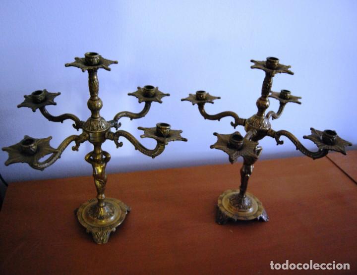 Arte: Pareja de candelabros - Foto 1