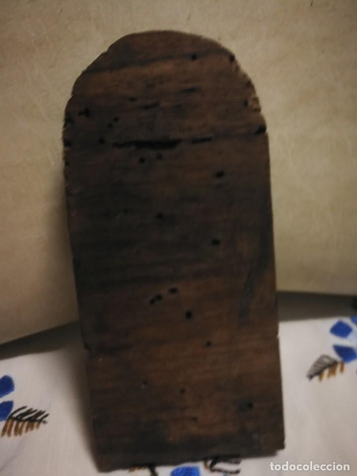 Arte: TALLA EN MADERA DE PPIOS DE sg XIX - Foto 3