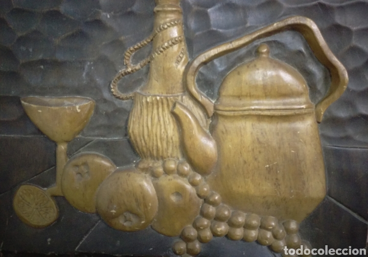 Arte: DESCONOCIDO: Talla en madera bajorrelieve BODEGON - Foto 1