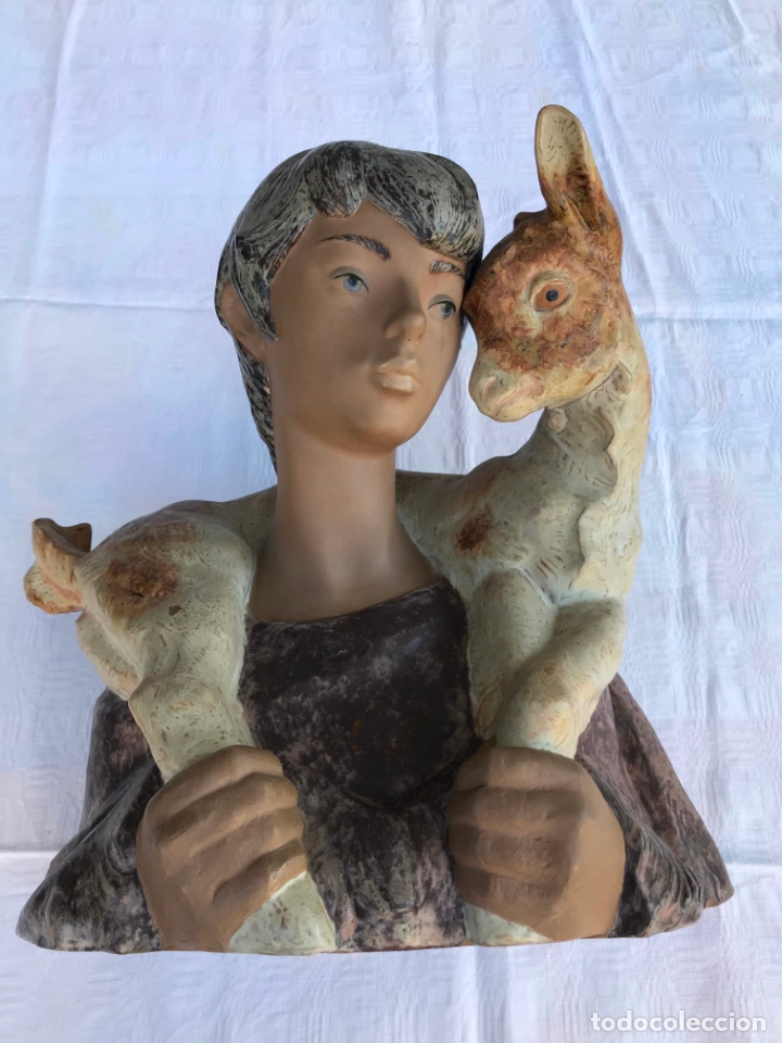 Arte: Busto Pastor con cordero Lladr&oacute; - Foto 1