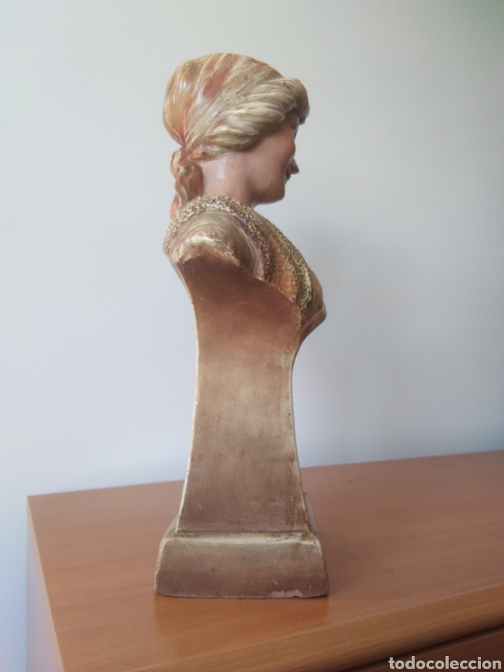 Arte: Busto de mujer en terracota. - Foto 5