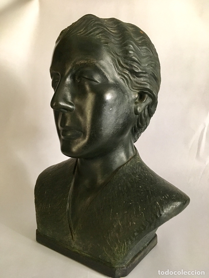 Arte: Busto de cer&aacute;mica patinada - Foto 2