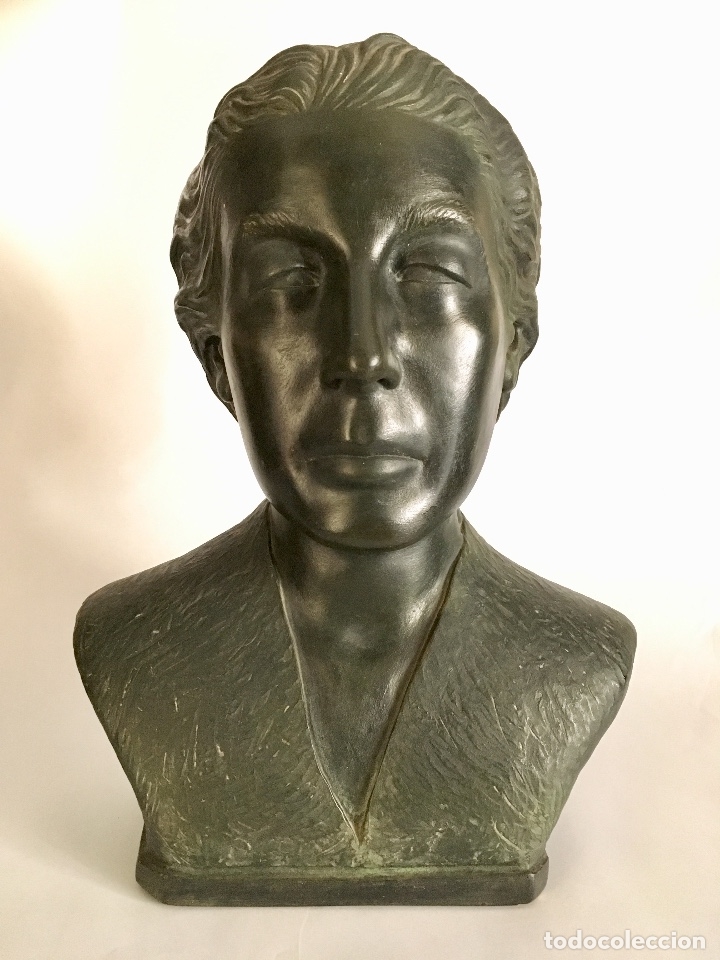 Arte: Busto de cer&aacute;mica patinada - Foto 3