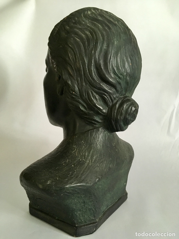 Arte: Busto de cer&aacute;mica patinada - Foto 4