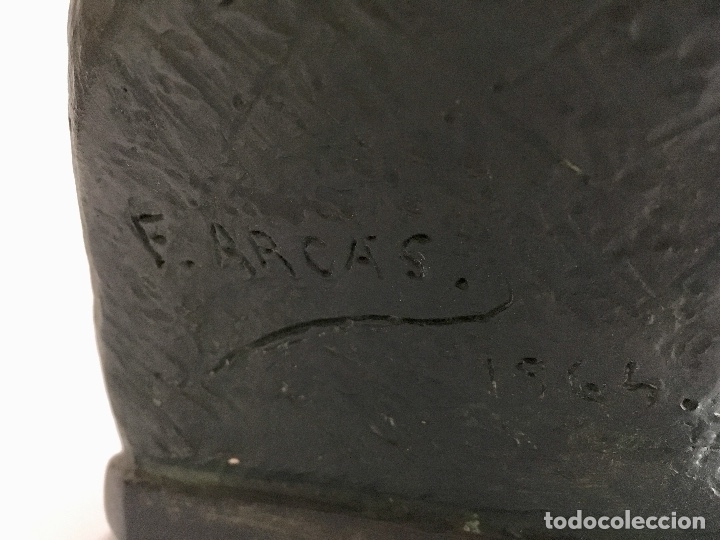 Arte: Busto de cer&aacute;mica patinada - Foto 5