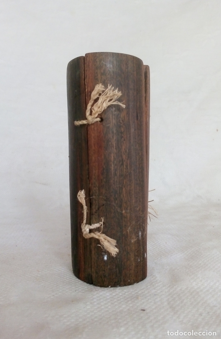 Arte: TRIPTICO RELIGIOSO DE MADERA - TALLADO A MAMO. - Foto 4