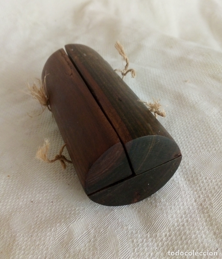 Arte: TRIPTICO RELIGIOSO DE MADERA - TALLADO A MAMO. - Foto 5