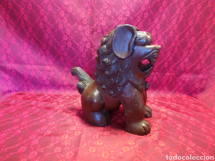 Arte: Perro de Foo ,talla en madera - Foto 8
