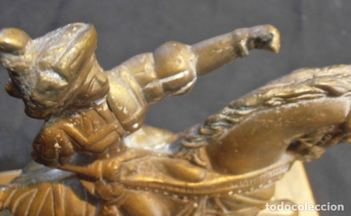 Arte: CABALLO DE BRONCE CON JINETE - Foto 9