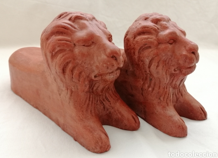 Arte: Figuras Le&oacute;n Terracota. - Foto 2