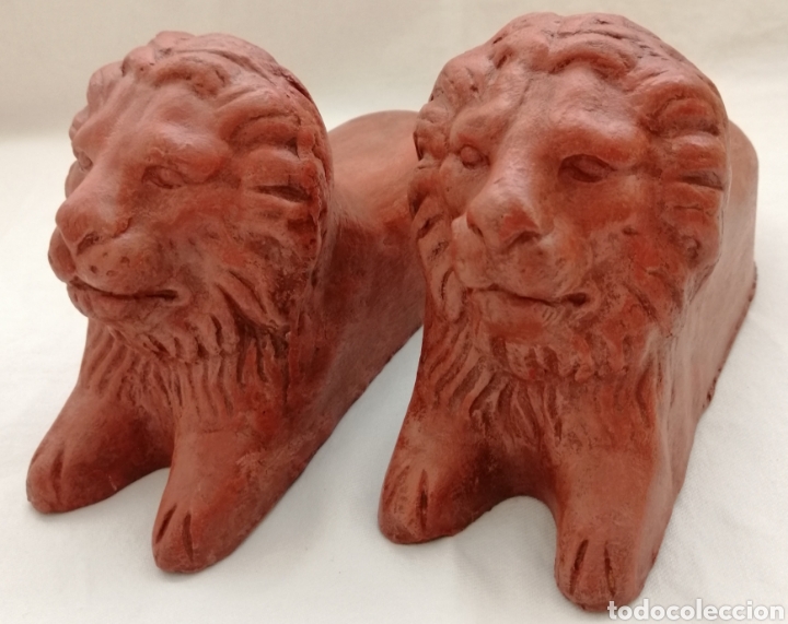 Arte: Figuras Le&oacute;n Terracota. - Foto 3