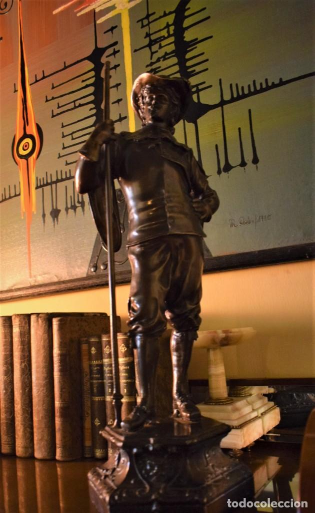 Arte: Mosquetero en bronce, s. XIX - Foto 5