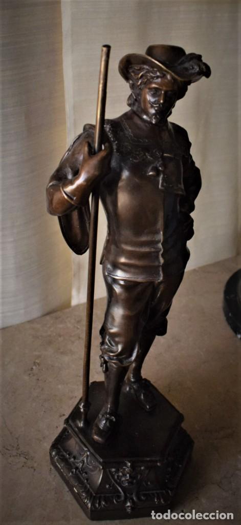 Arte: Mosquetero en bronce, s. XIX - Foto 19