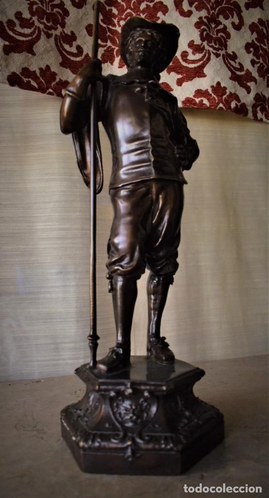 Arte: Mosquetero en bronce, s. XIX - Foto 20
