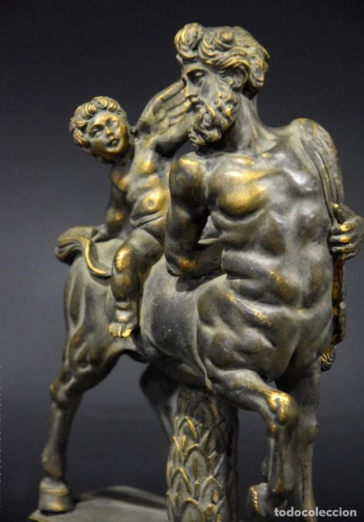 Arte: EXCLUSIVA FIGURA Cupido en centauro. Bronce. 23x14x5cm - Foto 3 - 278798638