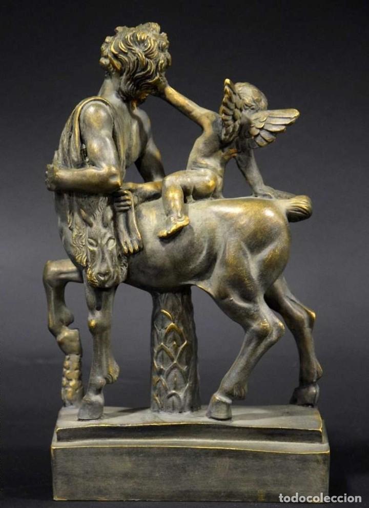 Arte: EXCLUSIVA FIGURA Cupido en centauro. Bronce. 23x14x5cm - Foto 5 - 278798638