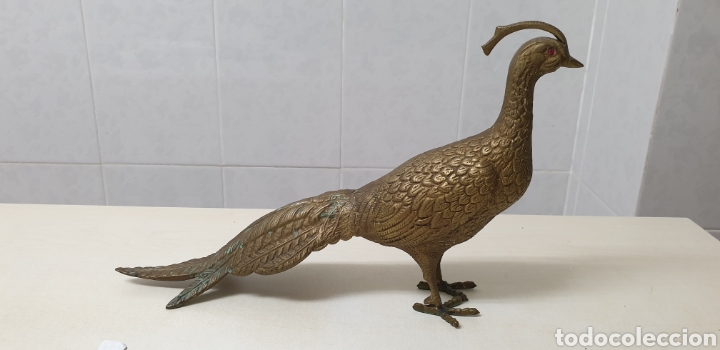 Arte: Faisan de bronce con ojos de color ruby - Foto 2