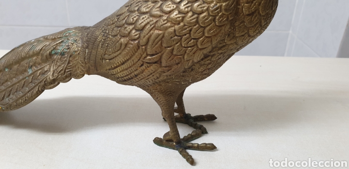 Arte: Faisan de bronce con ojos de color ruby - Foto 4