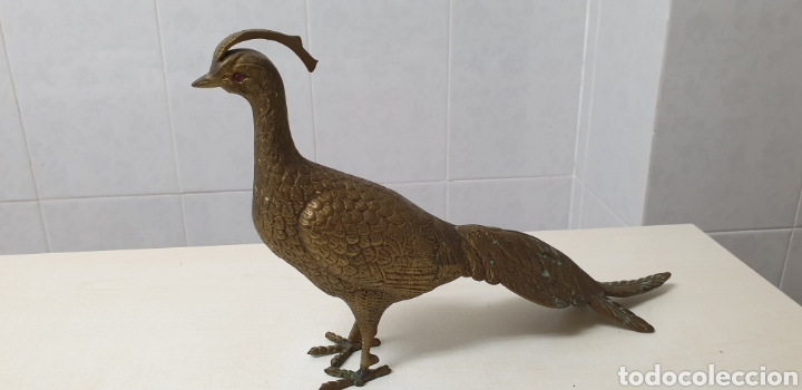 Arte: Faisan de bronce con ojos de color ruby - Foto 6