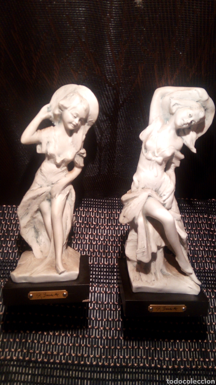 Par De Estatuillas De Flavia Veras Buy Antique Porcelain Sculptures At Todocoleccion 192402671