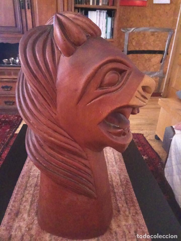 Arte: Cabeza de madera - Brasil - Foto 2