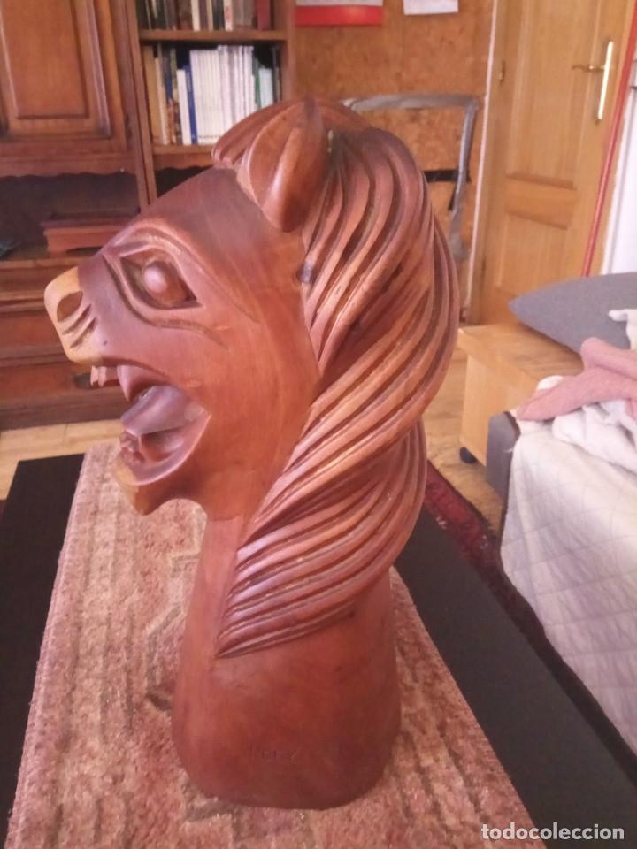 Arte: Cabeza de madera - Brasil - Foto 3
