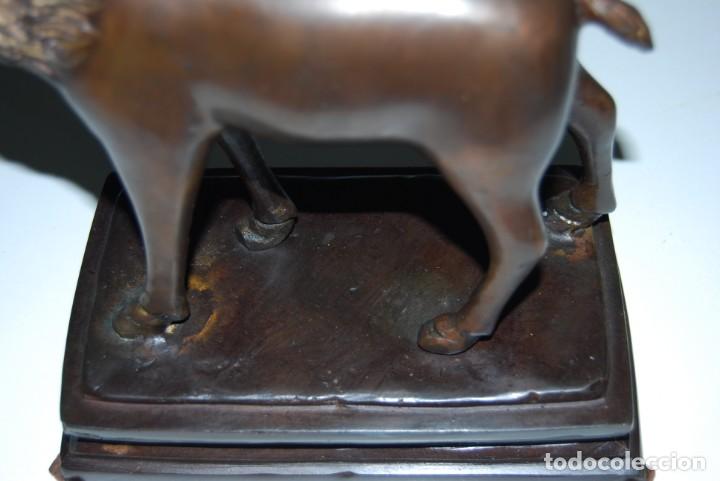 Arte: Antiguo Ciervo en Bronce Macizo - Foto 5