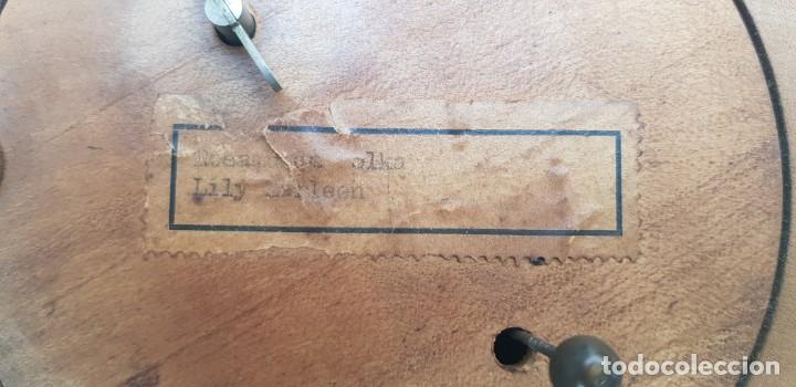 Arte: CENTRO DE MESA MUSICAL EN MADERA REDONDO - Foto 3
