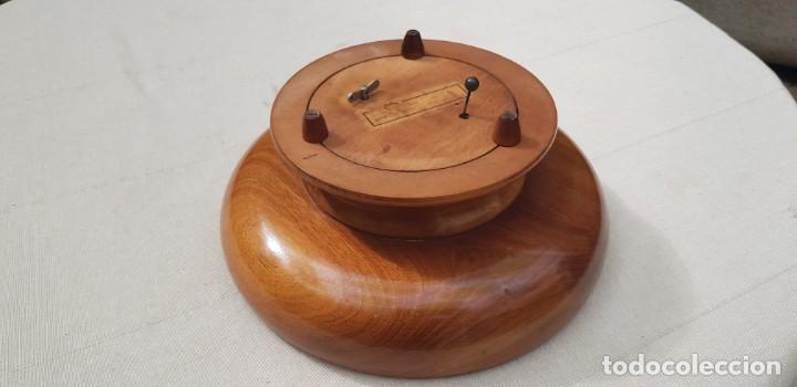 Arte: CENTRO DE MESA MUSICAL EN MADERA REDONDO - Foto 6