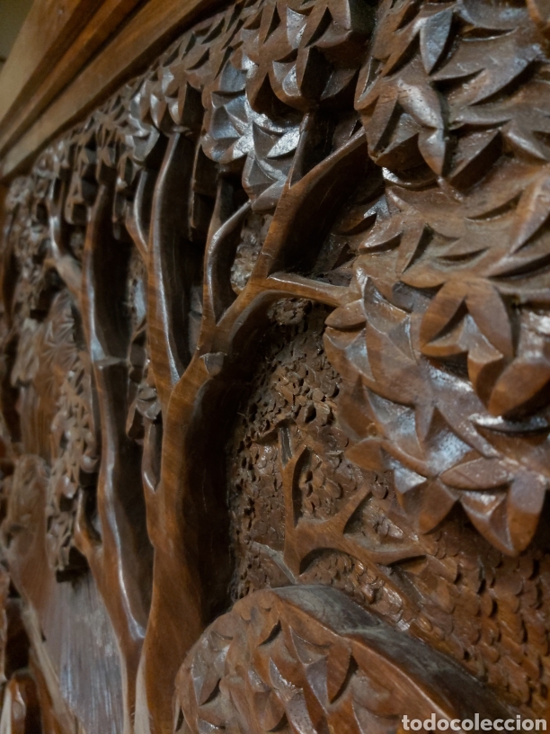 Arte: Enorme Plaf&oacute;n tallado madera - Foto 7
