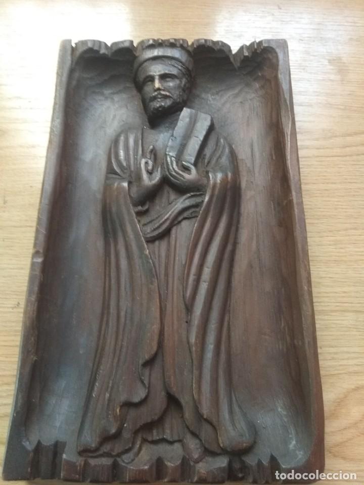 Arte: Talla de madera antigua - Foto 1