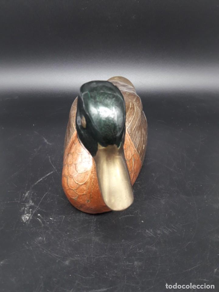 Arte: Pato en lat&oacute;n esmaltado - Foto 2