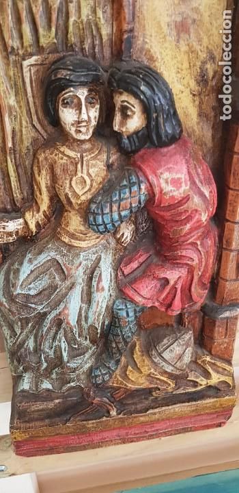 Arte: MAGNIFICA TALLA EN TABLON DE MADERA - Foto 4