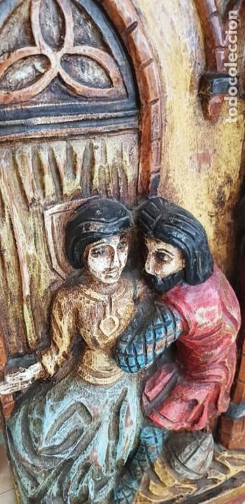 Arte: MAGNIFICA TALLA EN TABLON DE MADERA - Foto 5
